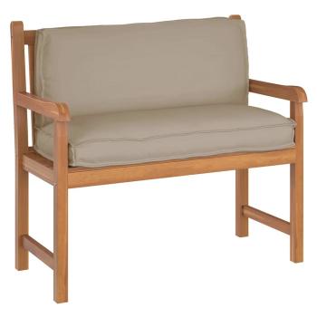 Outdoor Kissen Taupe Polyester 40 x 40 x 12 cm