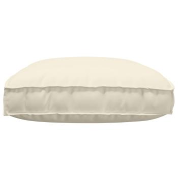 Outdoor Kissen Creme Polyester 120 x 12 x 80 cm