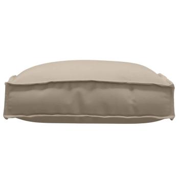 ARDEBO.de - Außenkissen 4er Set Taupe Polyester 40 x 40 x 8 cm