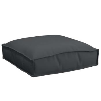 Outdoor Kissen Set aus 6 Schwarz Polyester 40 cm x 40 cm x 8 cm