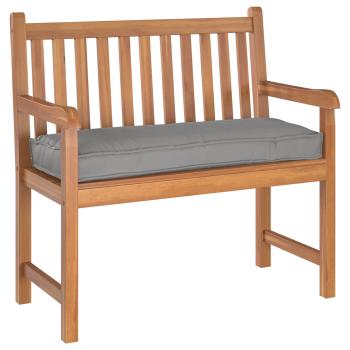 ARDEBO.de - Outdoor Kissen Grau Polyester 100 x 40 x 8 cm Abnehmbare Bezüge