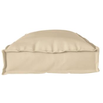 ARDEBO.de - Outdoor Kissen Beige Baumwolle 100 x 40 x 8 cm Couchkissen