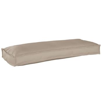 ARDEBO.de - Außenkissen Taupe Polyester 100 x 40 x 8 cm Langlebig