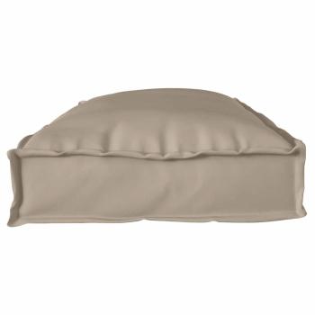 Außenkissen Taupe Polyester 100 x 40 x 8 cm Langlebig
