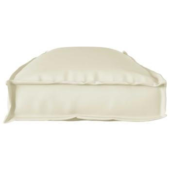 Outdoor Kissen Creme Polyester 110 x 40 x 8 cm Stuhlkissen