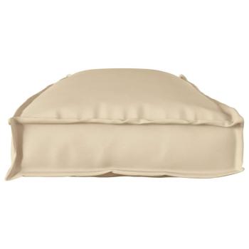 ARDEBO.de - Außenkissen Beige Polyester 110 x 40 x 8 cm Stuhlkissen