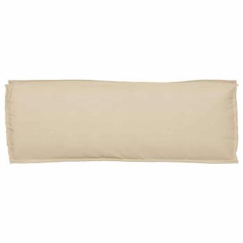 Außenkissen Beige Polyester 110 x 40 x 8 cm Stuhlkissen