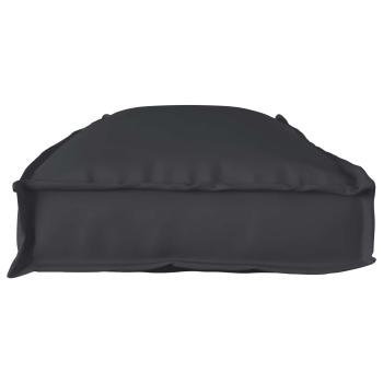 ARDEBO.de - Outdoor-Kissen Schwarz Polyester 110 x 40 x 8 cm Kissen