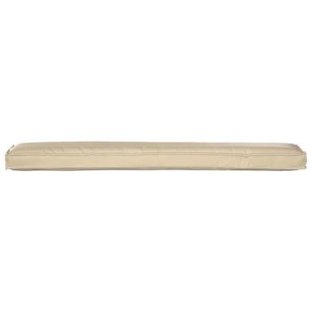 Outdoor Kissen Beige Polyester 200 cm x 40 cm Outdoor Kissen