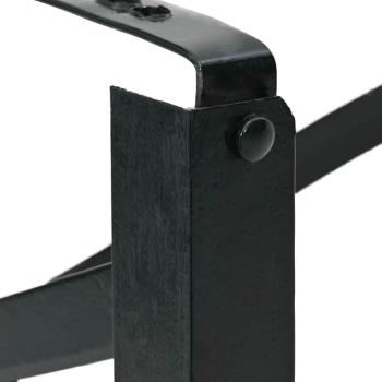 Bierbank Beine 2 Stück klappbar Schwarz pulverbeschichteter Stahl