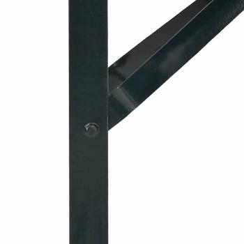 Bier Tischbein 2 stk. Schwarz 39 x 3 x 75 cm