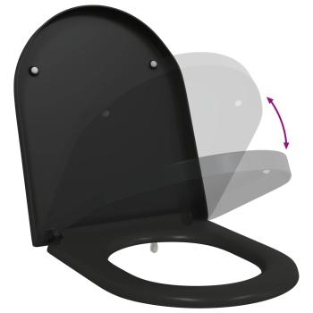 Toilettensitz Schwarz 49 x 36 x 4 cm Duroplast