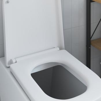 Quick Release Toilettensitz mit sanftem Schließen Duroplast Weiß