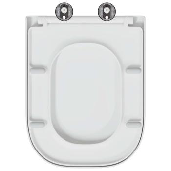Quick Release Toilettensitz mit sanftem Schließen Duroplast Weiß