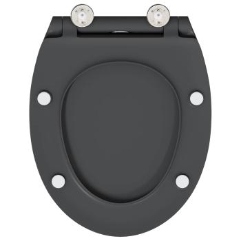 Toilettensitz Anthrazit 45,5 x 37,5 x 3,8 cm Duroplast