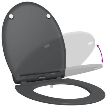 Toilettensitz Anthrazit 45,5 x 37,5 x 3,8 cm Duroplast