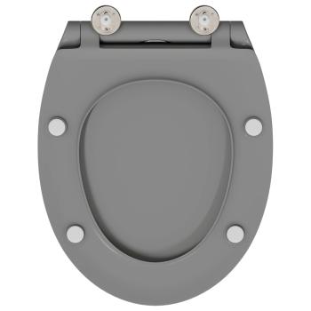 Toilettensitz Grau 45,5 x 37,5 x 3,8 cm Duroplast