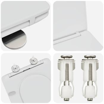 Toilettensitz Weiß 47 x 36 x 3,4 cm Duroplast