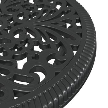 ARDEBO.de - 3-teiliges Garten-Bistro-Set Schwarz Gusseisen