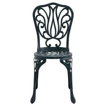 3-teiliges Garten Bistro Set Grün Gusseisen