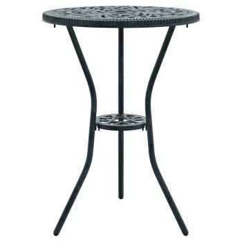 3-teiliges Garten Bistro Set Grün aus Gusseisen