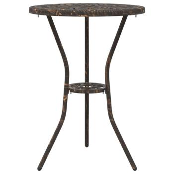 3-teiliges Garten Bistro Set Bronze Gusseisen