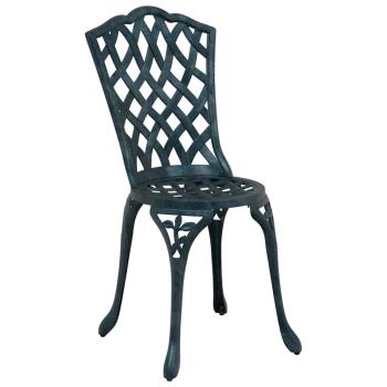 3-teiliges Garten Bistro Set Grün Gusseisen