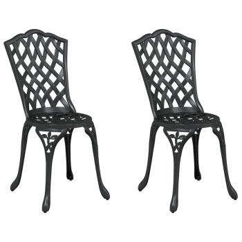 Schwarz Aluminium Standard Atmungsaktives Design Gartenstuhl