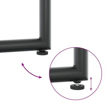 Gartenstühle mit Kissen, 4 Stück, Schwarz, Textilene