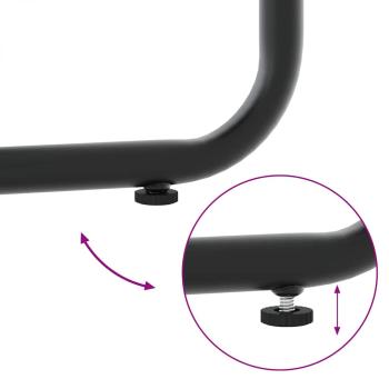 Gartenstühle mit Kissen 4er-Set Schwarz Poly Rattan