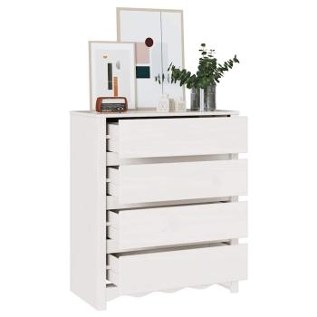 Kommode ""DRAMMEN"" Weiß 76,5x40x91 cm Massivholz Kiefer