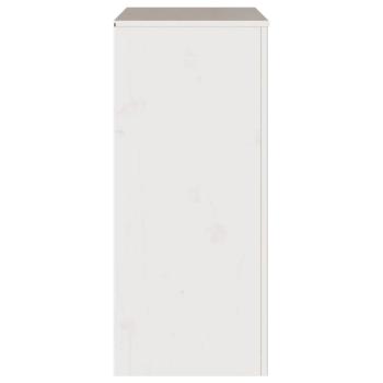 Kommode ""DRAMMEN"" Weiß 76,5x40x91 cm Massivholz Kiefer