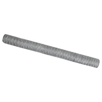 ARDEBO.de - Hexagonzaun Silber 1,5 x 100 m Verzinkter Stahl
