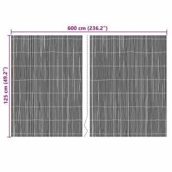 Bambuszaun 600x125 cm