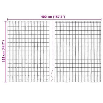 Bark Zaun 400x125 cm