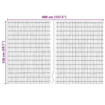 Bark Zaun 400x150 cm