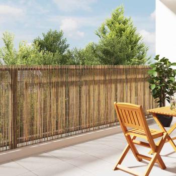 ARDEBO.de - Bambuszaun 500 x 125 cm Bambus Natur