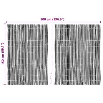 Bambuszaun 500x150 cm