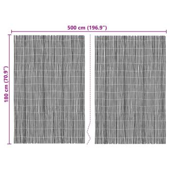 Bambuszäunen 500x180 cm