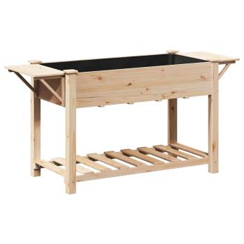 Gartenpflanzer mit Regalen 155x59x76 cm Aus massivem Kiefernholz