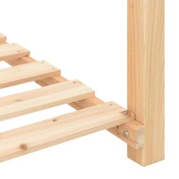 Gartenpflanzer mit Regalen 155x59x76 cm Aus massivem Kiefernholz