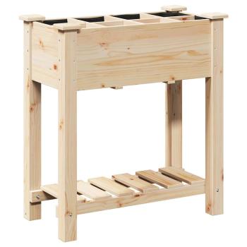 Gartenpflanzer mit Gittern 71x37x76 cm aus massivem Kiefernholz