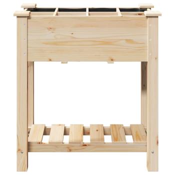 Gartenpflanzer mit Gittern 71x37x76 cm aus massivem Kiefernholz