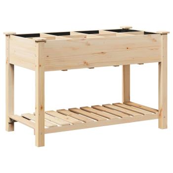 Gartenpflanzer mit Gittern 115x59x76 cm aus massivem Kiefernholz