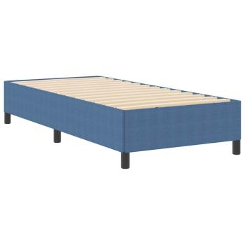 Bettgestell Blau 80x200 cm aus Cordstoff