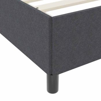 Bettgestell Dunkelgrau 90x200 cm Cord-Stoff