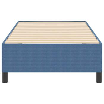 Bettgestell Blau 100x200 cm Cord-Stoff