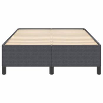 Bettgestell Dunkelgrau 120x190 cm Cord-Panama-Stoff