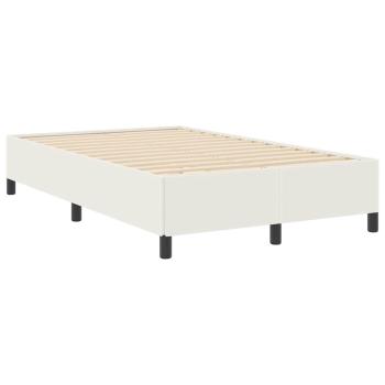 Bettgestell Creme 120x190 cm aus Cord-Stoff