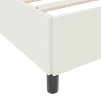 Bettgestell Creme 120x190 cm aus Cord-Stoff